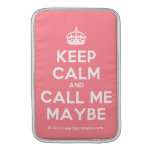 [Crown] keep calm and call me maybe  MacBook Air sleeves