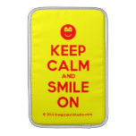 [Smile] keep calm and smile on  MacBook Air sleeves