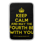 [Crown] keep calm and may the fourth be with you  MacBook Air sleeves