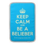 [Crown] keep calm and be a belieber  MacBook Air sleeves