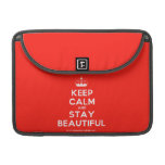 [Knitting crown] keep calm and stay beautiful  MacBook Pro 13" Sleeves MacBook Pro Sleeve