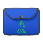 [Crown] keep calm and love amaan  MacBook Pro 13" Sleeves MacBook Pro Sleeve