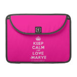 [Crown] keep calm and love -marye  MacBook Pro 13" Sleeves MacBook Pro Sleeve