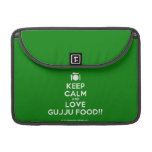 [Cutlery and plate] keep calm and love gujju food!!  MacBook Pro 13" Sleeves MacBook Pro Sleeve