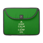 [Tent] keep calm and camp on  MacBook Pro 13" Sleeves MacBook Pro Sleeve