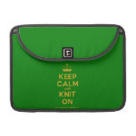 [Knitting crown] keep calm and knit on  MacBook Pro 13" Sleeves MacBook Pro Sleeve