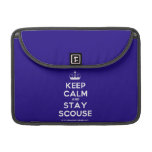 [Knitting crown] keep calm and stay scouse  MacBook Pro 13" Sleeves MacBook Pro Sleeve