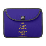 [Crown] keep calm and party on  MacBook Pro 13" Sleeves MacBook Pro Sleeve