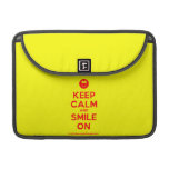 [Smile] keep calm and smile on  MacBook Pro 13" Sleeves MacBook Pro Sleeve