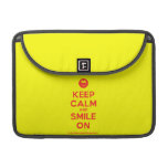 [Smile] keep calm and smile on  MacBook Pro 13" Sleeves MacBook Pro Sleeve