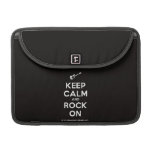 [Electric guitar] keep calm and rock on  MacBook Pro 13" Sleeves MacBook Pro Sleeve