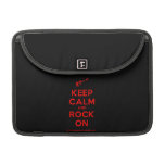 [Electric guitar] keep calm and rock on  MacBook Pro 13" Sleeves MacBook Pro Sleeve