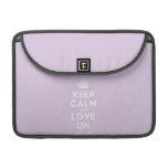 [Crown] keep calm and love on  MacBook Pro 13" Sleeves MacBook Pro Sleeve