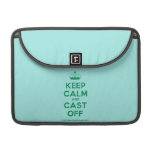 [Knitting crown] keep calm and cast off  MacBook Pro 13" Sleeves MacBook Pro Sleeve