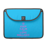[Cupcake] keep calm and love molliexx  MacBook Pro 13" Sleeves MacBook Pro Sleeve