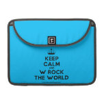 [Knitting crown] keep calm and w rock the world  MacBook Pro 13" Sleeves MacBook Pro Sleeve