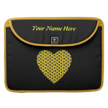 MacBook Pro Sleeve: Personalized Sunflowers Heart