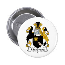 MacBrady Family Crest Button