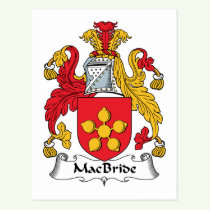 MacBride Family Crest Postcard