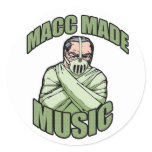 MACC MADE MUSIC LOGO ROUND STICKER