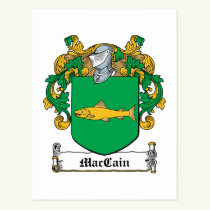 MacCain Family Crest Postcard
