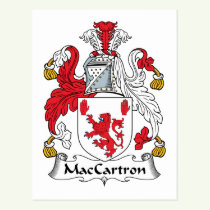 MacCartron Family Crest Postcard
