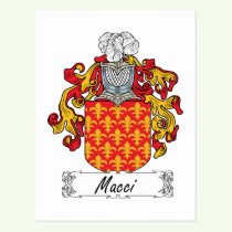 Macci Family Crest Postcard