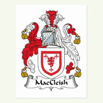 MacCleish Family Crest Postcard