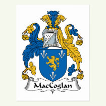 MacCoglan Family Crest Postcard