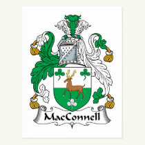 MacConnell Family Crest Postcard
