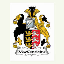 MacConsidine Family Crest Postcard
