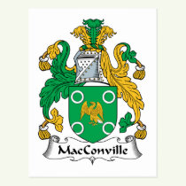 MacConville Family Crest Postcard