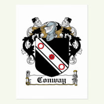 MacConway Family Crest Postcard
