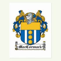 MacCormack Family Crest Postcard