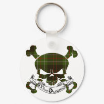 MacDiarmid Tartan Skull keychains by Scottish_Tartans MacDiarmid Tartan Skull keychains