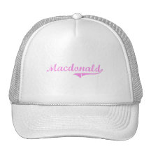 Macdonald Last Name Classic Style Mesh Hat