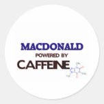 Macdonald powered by caffeine sticker