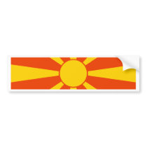 Macedonia Flag bumper stickers by coolcountry Macedonia Flag bumper stickers