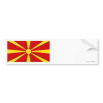 Macedonia Flag bumper stickers