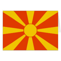 Macedonia Flag cards