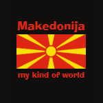 Macedonia Flag Map Text Ladies Baby Doll