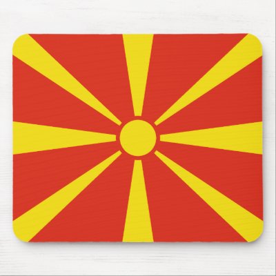 Macedonia Flag Mousepad by FlagAndMap