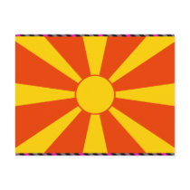 Macedonia Flag postcards