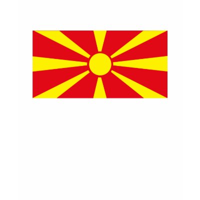Macedonia Flag T-shirt by FlagTshirts