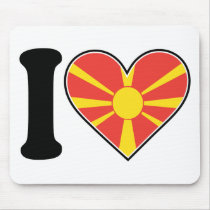 Macedonia Heart Flag mousepads by mariabellimages Macedonia Heart Flag mousepads