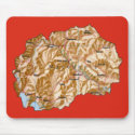 Macedonia Map Mousepad by FlagAndMap Macedonia Map Mousepad