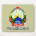 Macedonian Emblem mousepads by FlagStore Macedonian Emblem mousepads