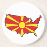Macedonian in USA coasters