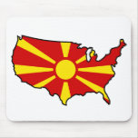 Macedonian in USA mousepads