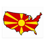 Macedonian in USA postcards